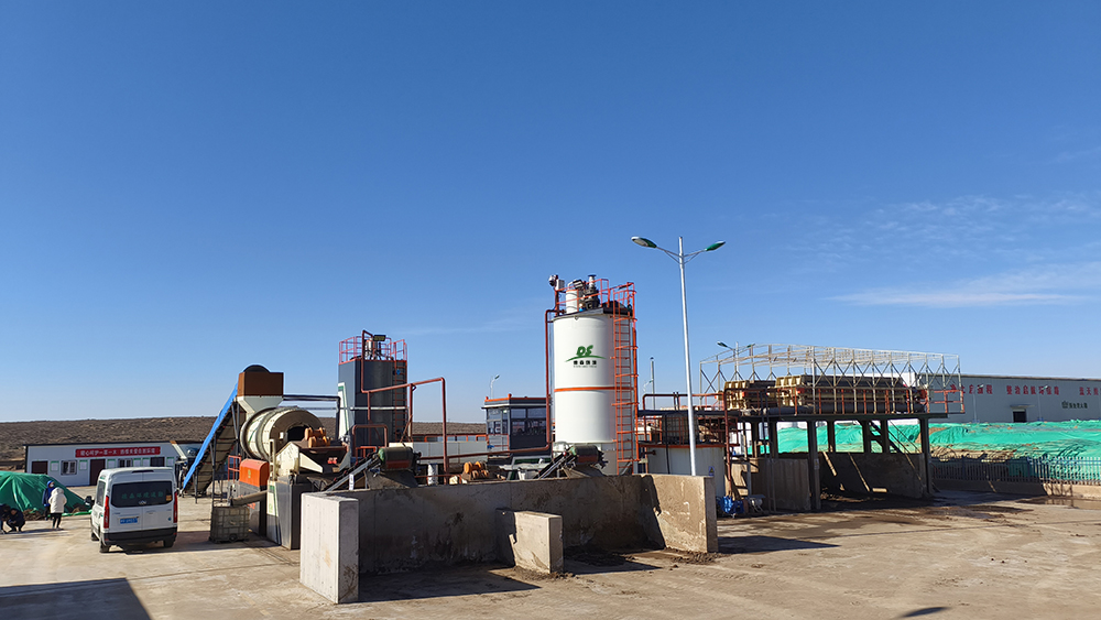 快盈VIII油泥污染土壤热洗系统