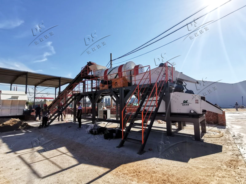 撬装式土壤淋洗修复现场